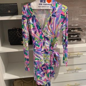 Lilly Pulitzer Long-Sleeve Wrap Romper
